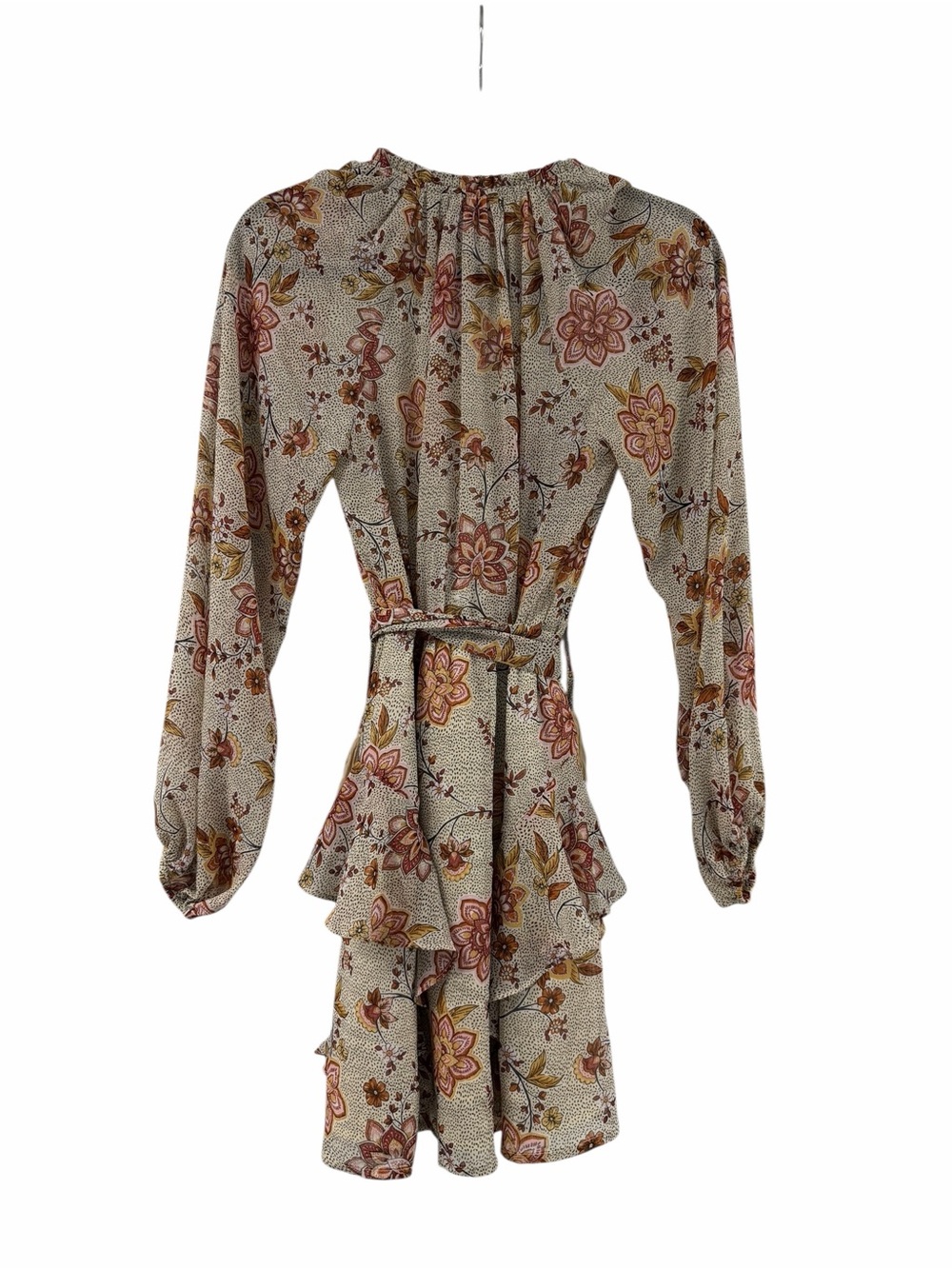 MINKPINK Alcha Ruffle Mini Dress with Belt Tie size medium - Picture 5 of 6